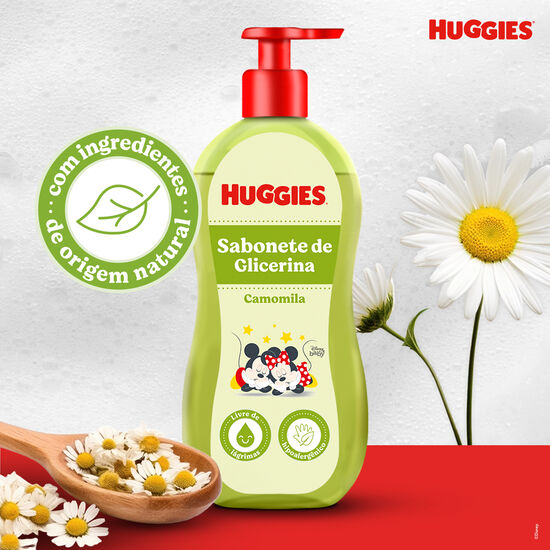 Sabonete Líquido Huggies Camomila para Recém-Nascidos 200ml